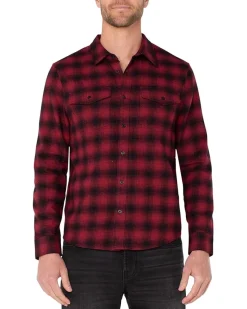 Liverpool Los Angeles Long Sleeve Button Up Shirt With Flap Pockets Men's