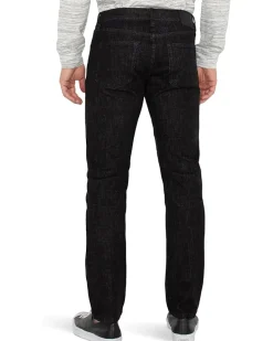 Liverpool Los Angeles Regent Relaxed Straight Black Stretch Denim Men's