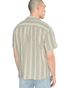 Liverpool Los Angeles Short Sleeve Button-Up Camp Shirt Men's