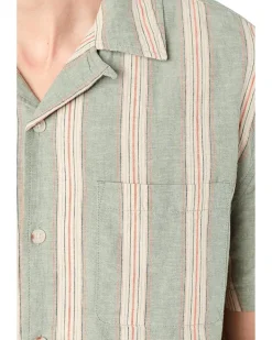 Liverpool Los Angeles Short Sleeve Button-Up Camp Shirt Men's