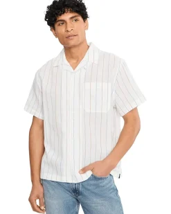 Liverpool Los Angeles Short Sleeve Button-Up Camp Shirt Men's