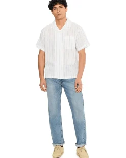 Liverpool Los Angeles Short Sleeve Button-Up Camp Shirt Men's