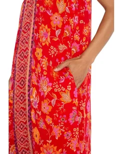 Liverpool Los Angeles Spaghetti Strap Woven Maxi Dress Women's