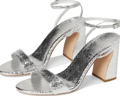 Loeffler Randall Malia Curved Heel Simple Sandals With Ankle Wrap Women's