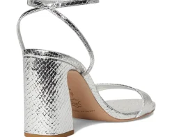 Loeffler Randall Malia Curved Heel Simple Sandals With Ankle Wrap Women's