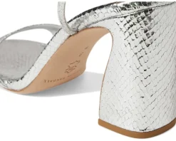 Loeffler Randall Malia Curved Heel Simple Sandals With Ankle Wrap Women's
