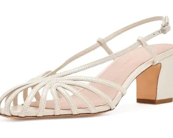 Loeffler Randall Priscilla Lattice Slingback Mid Heel Sandals Women's