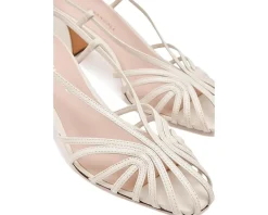 Loeffler Randall Priscilla Lattice Slingback Mid Heel Sandals Women's