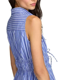 Lucky Brand Cinch Waist Shirt Dress Women's