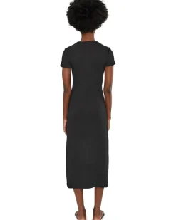 Madewell Andy Short Sleeve Crew Neck Maxi Dress 1X1 Women's
