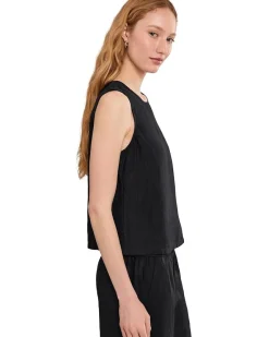 Madewell Embroidered Shell Top in 100% Linen Women's