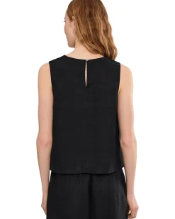 Madewell Embroidered Shell Top in 100% Linen Women's