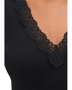 Madewell Lace-Trim V-Neck Top Women's