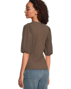 Madewell Mixy V Neck Puff Tee Women's