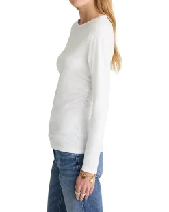 Madewell Side Ruched Slub Long Sleeve Women's