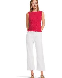 Madewell Smocked Boatneck Tank Women's