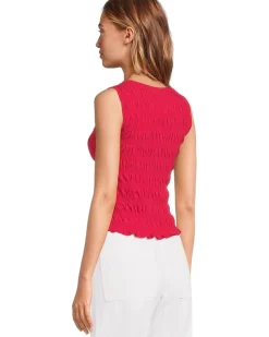 Madewell Smocked Boatneck Tank Women's