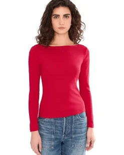 Madewell The '90s Boatneck Tee in Compact Cotton Women's