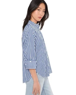 Madewell The Signature Y-Neck Shirt in Poplin Women's