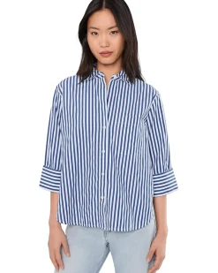 Madewell The Signature Y-Neck Shirt in Poplin Women's