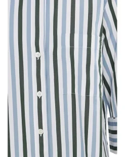 Madewell Y Neck Shirt With Adjustable Sleeve Women's