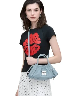 Marc Jacobs The Denim Suede Cristina Small Satchel