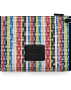 Marc Jacobs The Stripe Mesh Large Pouch
