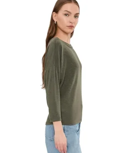Michael Stars Clara 3/4 Sleeve On/Off Shoulder Women's