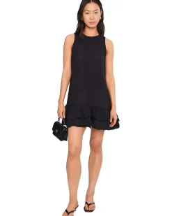 Michael Stars Dhaliah Ruffle Mini Dress Women's
