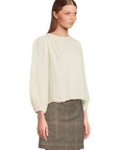 Michael Stars Dolly Blouse With Smocking Details Women's