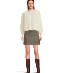 Michael Stars Dolly Blouse With Smocking Details Women's
