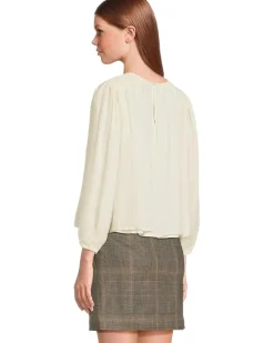 Michael Stars Dolly Blouse With Smocking Details Women's