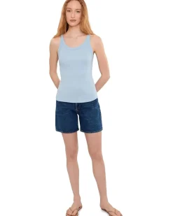 Michael Stars Nicole Wide Crew Tank Women's