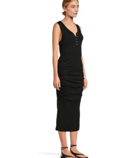 Michael Stars Samira Tank Henley Midi Dress Women's
