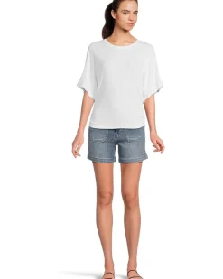 Michael Stars Vicky Scoop Neck Balloon Sleeve Tee Women's
