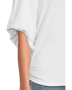 Michael Stars Vicky Scoop Neck Balloon Sleeve Tee Women's