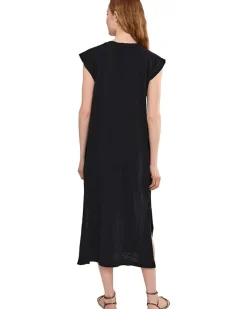 Mod-o-doc Cap Sleeve Column Dress with Conrast Cuffs Women's