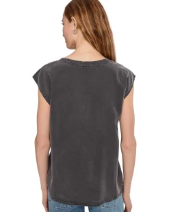 Mod-o-doc Cap Sleeve V-neck Long Tank Women's