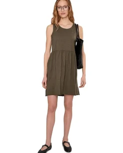 Mod-o-doc Drop Shirred Waist Tank Dress Women's