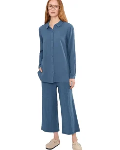 Mod-o-doc Long Sleeve Button Up Tunic Women's