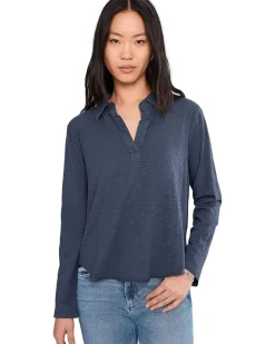 Mod-o-doc Long Sleeve Easy Polo Tee Women's