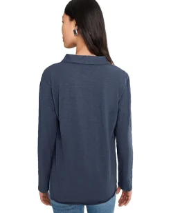 Mod-o-doc Long Sleeve Easy Polo Tee Women's