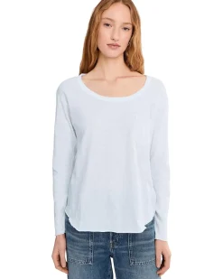 Mod-o-doc Long Sleeve Shirttail Pocket Tee Women's