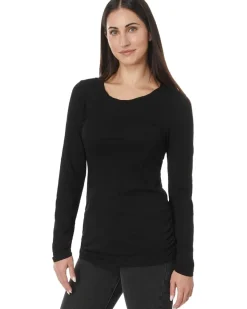 Mod-o-doc Long Sleeve Twisted Scoop Neck Tee Women's