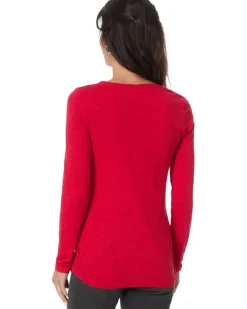 Mod-o-doc Long Sleeve Twisted Scoop Neck Tee Women's