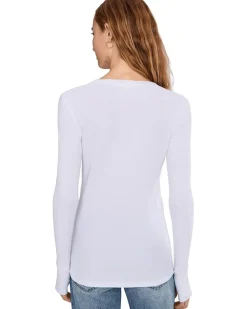 Mod-o-doc Long Sleeve With Thumbhole, Crewneck Tee Women's