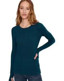 Mod-o-doc Long Sleeve With Thumbhole, Crewneck Tee Women's