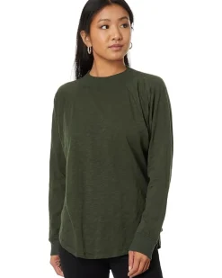 Mod-o-doc Mod-o-doc Long Sleeve Oversized Lo-Hi Top Women's