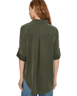 Mod-o-doc Roll Tab, Patch Pocket, Tunic Women's