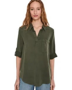 Mod-o-doc Roll Tab, Patch Pocket, Tunic Women's